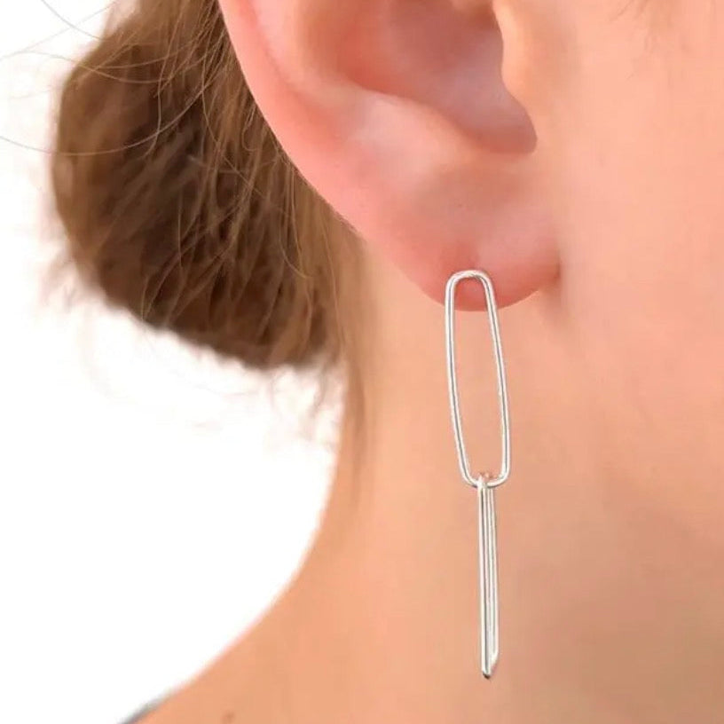 Brinco Dois Elos Oval