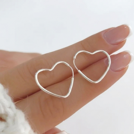 Brinco Argola Coração 20mm