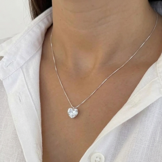 Colar Veneziana Coração